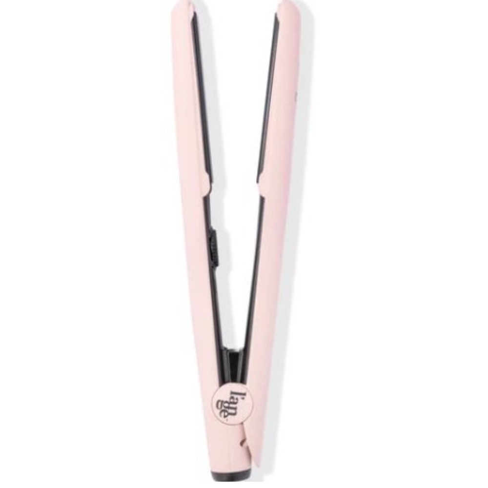 L’ange Le Ceramique 1-Pass Flat Iron Hair Straightener, Blush Pink, NIB